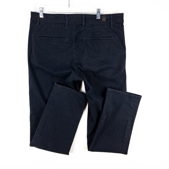 AG Slim Fit Chino Pants 36x34 Navy Stretch Twill Lux Line Adriano Goldschmied - Picture 9 of 11